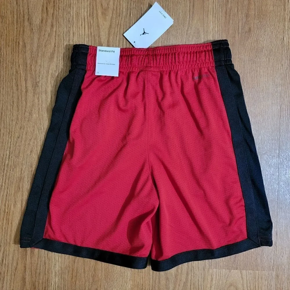 Air Jordan 1 2 3 4 5 11 12 13 Bred Chicago Bulls Basketball Shorts Dri-Fit Small